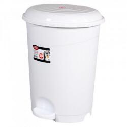 PLANET Pedálos szemetes kuka, műanyag, LUXURY fehér, kivehető kosárral, 22L NO4