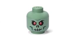 LEGO Tárolódoboz, fej, kicsi, LEGO, Green Skeleton (40310803) - molnarpapir