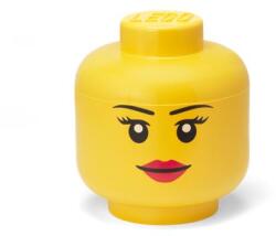 LEGO Tárolódoboz, fej, nagy, LEGO, Girl (40321725) - molnarpapir