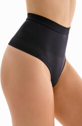 Gabriella String High Waist Modeling alakformáló tanga, fekete, XXL