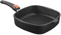 SKK Titánium szögletes grillserpenyő 26x26/8 cm, indukciós, levehető fogantyúval