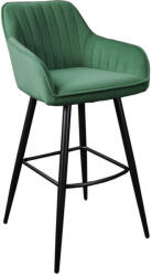 Invicta Stílusos bárszék Esmeralda smaragdzöld bársony