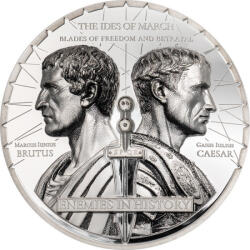  Brutus vs. Caesar (2025) - 2 Oz - Ezüst Proof gyűjtői érme (szállítás 5.10. 2025)