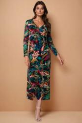 RohBoutique Rochie maxi neagră cu imprimeu colorat Roh DR4788