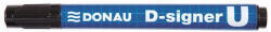 DONAU Alkoholos marker, 2-4 mm, kúpos, DONAU "D-signer U", fekete