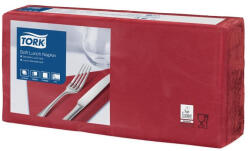 Tork Szalvéta, 1/4 hajtogatott, 3 rétegű, 32, 5x32, 8 cm, Advanced, TORK "Soft Lunch", bordó