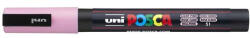uni Dekormarker, 0, 9-1, 3 mm, UNI "Posca PC-3M", világos rózsaszín