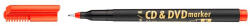 ICO Alkoholos marker, CD/DVD, 0, 5 mm, ICO, piros - toptoner