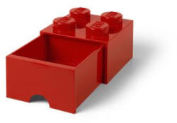 LEGO Tárolódoboz, fiókos, LEGO "Brick", piros (40051730)
