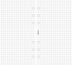 Filofax Kalendárium betét, jegyzetlap, A5, kockás, FILOFAX, fehér