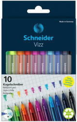 Schneider Golyóstoll készlet, 0, 5 mm, kupakos, SCHNEIDER "Vizz", vegyes színek