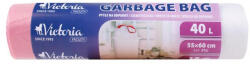 Victoria Szemeteszsák, zárószalagos, 40 l, 15 db, VICTORIA FACILITY - toptoner