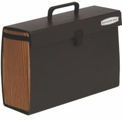 Fellowes Harmonikatáska, karton, 19 rekeszes, FELLOWES "Bankers Box Handifile", fekete