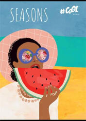 Victoria Füzet, tűzött, A4, vonalas, 80 lap, COOL BY VICTORIA, "Seasons