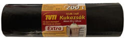 TUTI Szemeteszsák, extra erős, 200 l, 10 db, 95x120 cm, 32 , TUTI "Extra", fekete