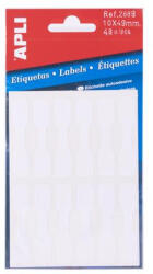 APLI Etikett, 10x49 mm, kézzel írható, ékszerekhez, APLI, 48 etikett/csomag - toptoner