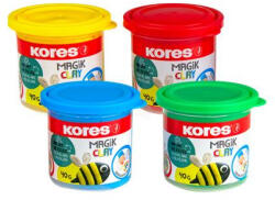 Kores Gyurma, 160 g, levegőre száradó, 4 szín, KORES "Magic Clay
