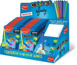 Maped Színes ceruza display, karton, asztali, MAPED "Color'Peps INFINITY", feltöltött
