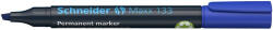 Schneider Alkoholos marker, 1-4 mm, vágott, SCHNEIDER "Maxx 133", kék