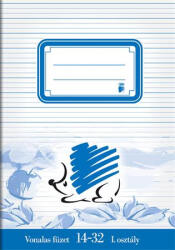 ICO Füzet, tűzött, A5, vonalas, 32 lap, 1. osztály, ICO "Süni