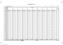 Victoria Nyomtatvány, jelenléti ív, 1 hónap-10 fő, A3, VICTORIA PAPER "C. 60-3