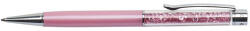 Art Crystella Golyóstoll, rózsaszín, felül rózsaszín SWAROVSKI® kristállyal töltve, 14 cm, ART CRYSTELLA®