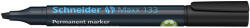 Schneider Alkoholos marker, 1-4 mm, vágott, SCHNEIDER "Maxx 133", fekete