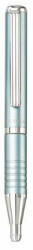 Zebra Golyóstoll, 0, 24 mm, teleszkópos, metál világoskék tolltest, ZEBRA "SL-F1", kék