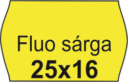  Árazószalag, 25x16 FLUO citrom - toptoner