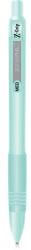 Zebra Golyóstoll, 0, 27 mm, nyomógombos, zöld tolltest, ZEBRA "Z-Grip Pastel", kék