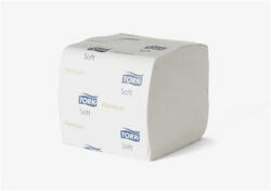 Tork Toalettpapír, hajtogatott, T3 rendszer, 2 rétegű, Premium, TORK "Folded", fehér