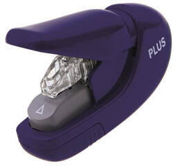 PLUS Corporation Kapocs nélküli tűzőgép, kézi, 5 lap, PLUS, kék