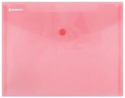 DONAU Irattartó tasak, A5, PP, patentos, DONAU, piros