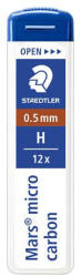 STAEDTLER Grafitbél, H, 0, 5 mm, STAEDTLER "Mars Micro Carbon 250