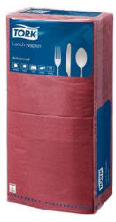 Tork Szalvéta, 1/4 hajtogatott, 2 rétegű, 33x33 cm, Advanced, TORK "Lunch", bordó