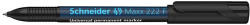 Schneider Alkoholos marker, OHP, 0, 7 mm, SCHNEIDER "Maxx 222 F", fekete