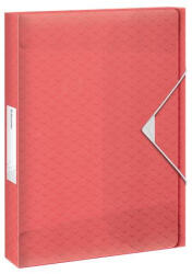 Esselte Gumis mappa, 40 mm, PP, A4, ESSELTE "Colour'Breeze", korall