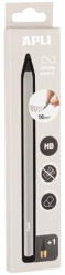APLI Töltőceruza, HB, hatszögletű, csereheggyel, APLI "Infinite", ezüst