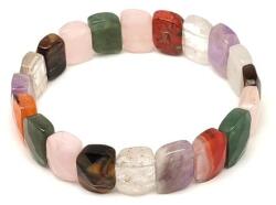 R. M. ékszer Vegyes fazettált levél karkötő 15x10, 5x5, 5-6, 5mm (059974)