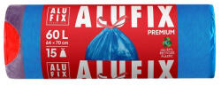 Alufix Szemeteszsák, zárószalagos, 60 l, 15 db, 64x71 cm, 26 , ALUFIX, kék