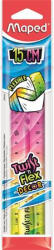 Maped Vonalzó, műanyag, 15 cm, MAPED "Twist'n Flex Decor - toptoner