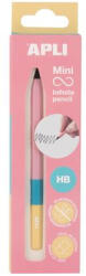 APLI Töltőceruza, mini, HB, hatszögletű, tricolor, csereheggyel, APLI "Infinite", rózsaszín