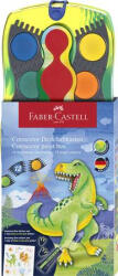 Faber-Castell Vízfesték, 12 darabos, összeilleszthető, FABER-CASTELL, dinoszaurusz