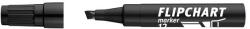 ICO Flipchart marker, 1-4 mm, vágott, ICO "Artip 12", fekete