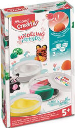 Maped Utántöltő modellező gyurma készlet, levegőre száradó, MAPED CREATIV, "Modeling Friends