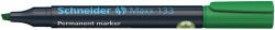 Schneider Alkoholos marker, 1-4 mm, vágott, SCHNEIDER "Maxx 133", zöld