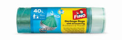 FINO Szemeteszsák, önzáró szalagos, 40 l, 15 db, 55x62 cm, 14 , FINO "Perfect Close", zöld