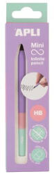 APLI Töltőceruza, mini, HB, hatszögletű, tricolor, csereheggyel, APLI "Infinite", mályvalila
