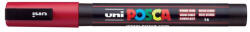 uni Dekormarker, 0, 9-1, 3 mm, UNI "Posca PC-3M", sötétpiros