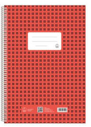 Fűzfői Papírmanufaktúra Spirálfüzet, A4, kockás, 70 lap, FŰZFŐI "Novum